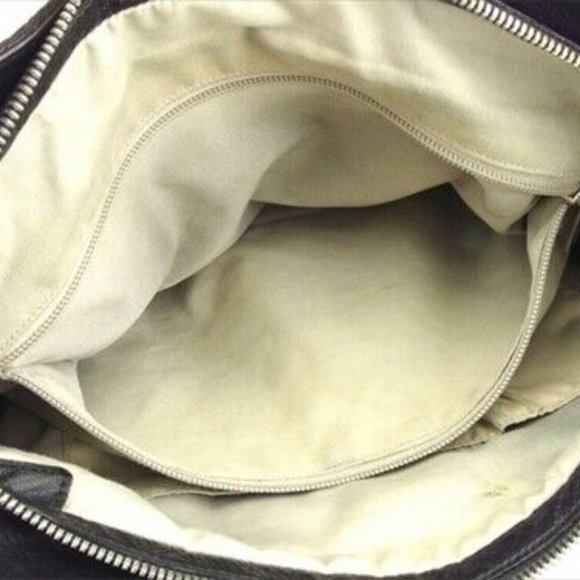 Salvatore Ferragamo bag Hand bag Ganchini Black Silver Authentic Used - Picture 3 of 9